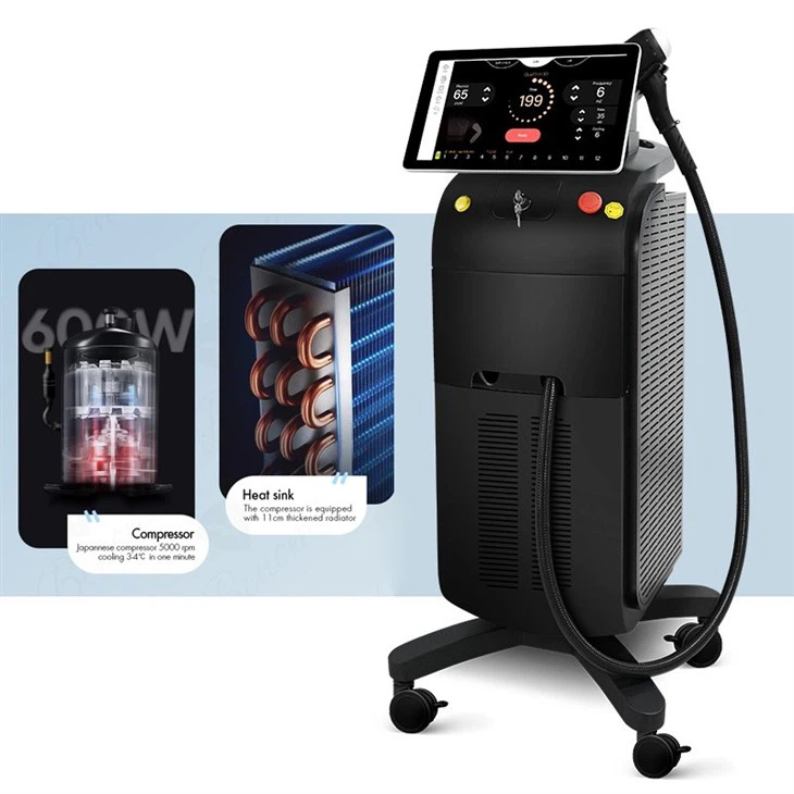 Black Diode Laser Hair Removal Machine