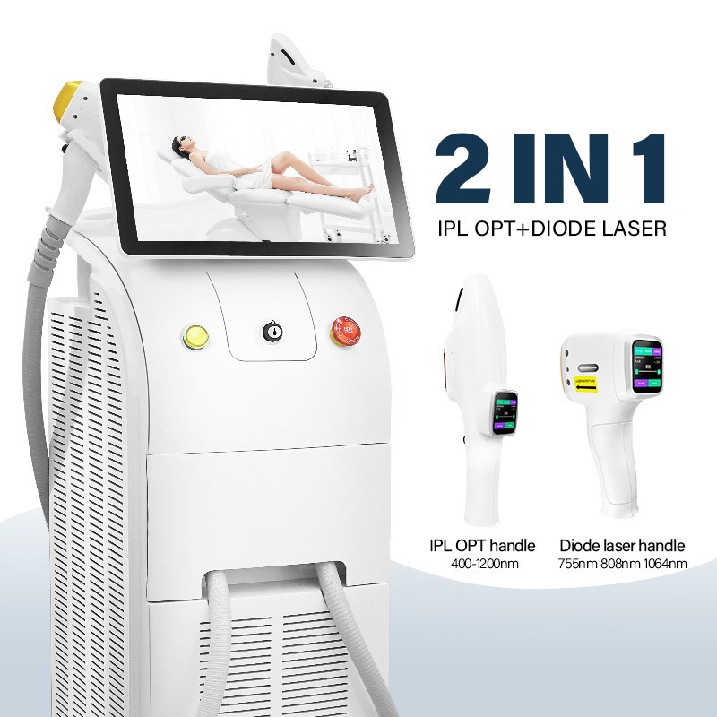 IPL OPT+Diode Laser 2in1 Hair Removal Machine
